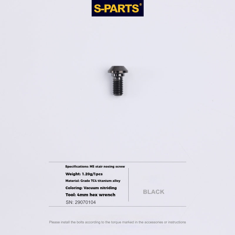 S-PARTS Tornillo de compresión para palanca de cambios de aleación de titanio, bloqueo de freno, desviador delantero y trasero para bicicleta de montaña y carretera