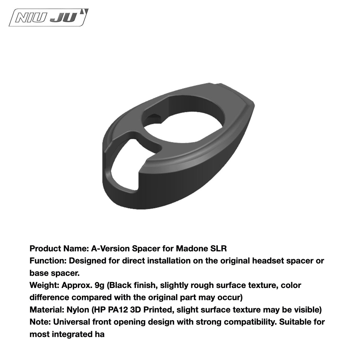 NIUJU Trek Madone SLR SL Headset Spacer – RSL Integrated Handlebar Compatible with Darimo / MCFK