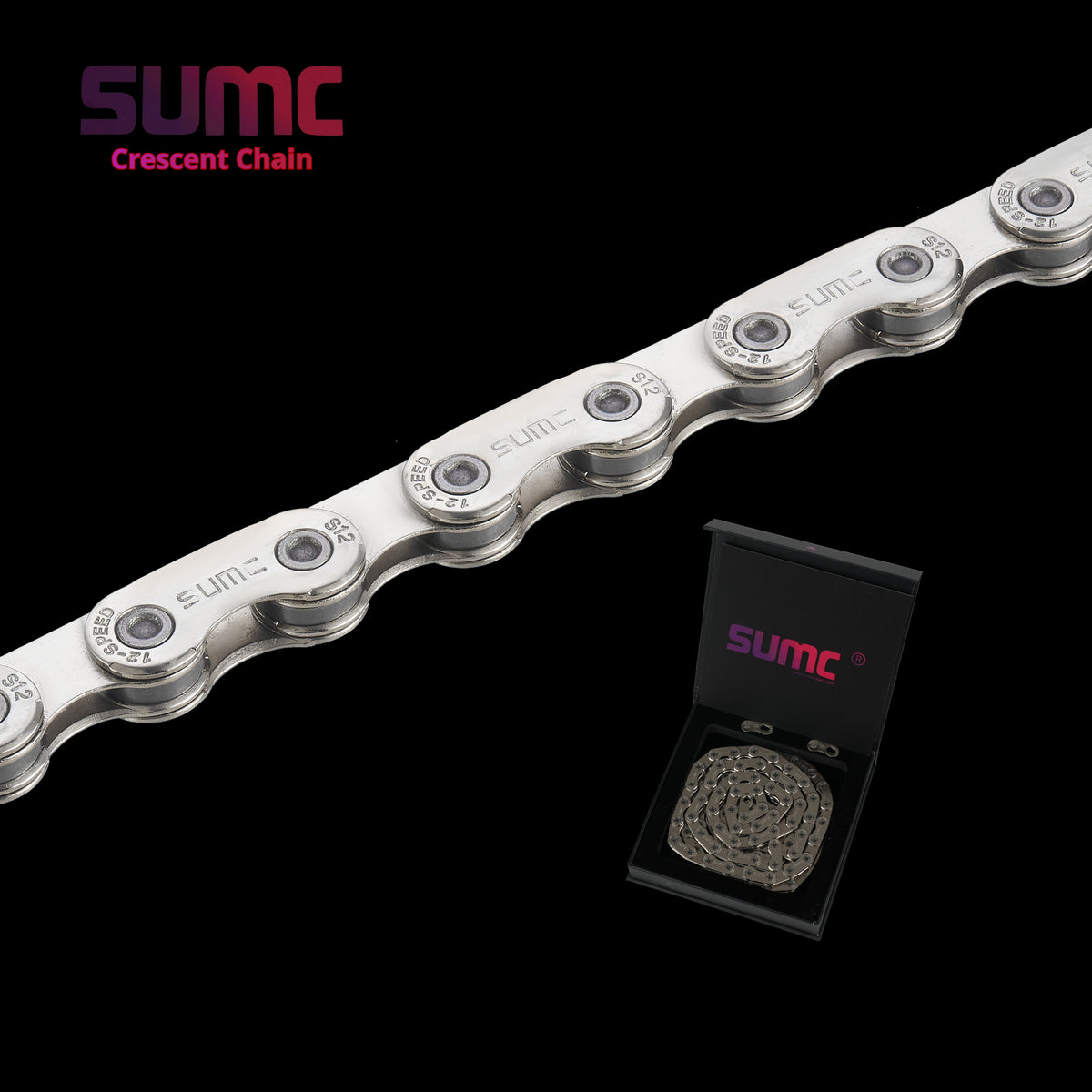 SUMC 12-Speed Crescent Chainring – S12PRO~291g / S12ELPRO~280g / S12SLPRO~262g – Shimano & SRAM Compatible