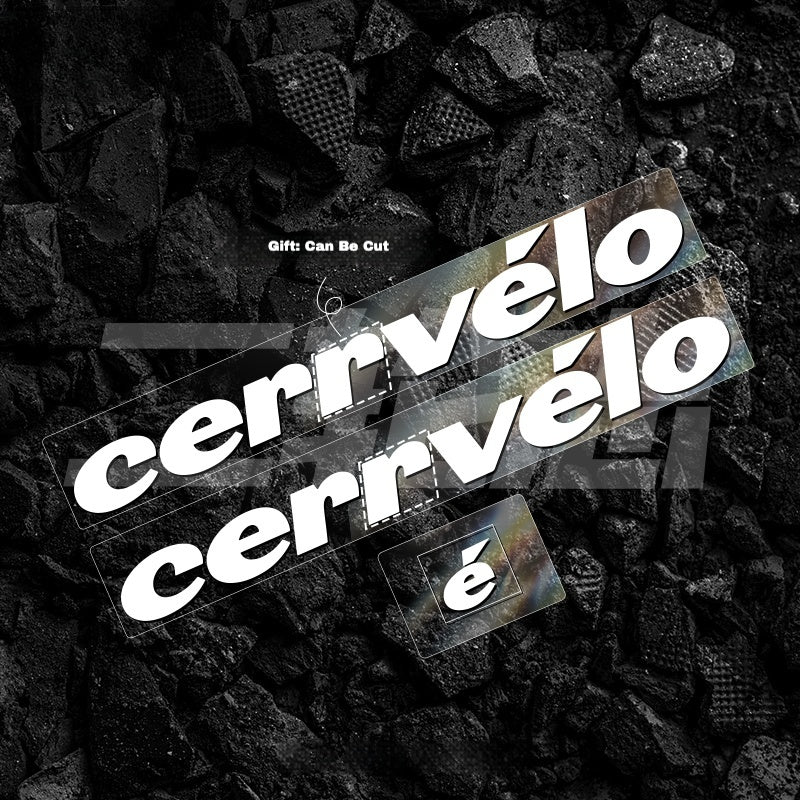 23-25 2026 cervelo S5 Frame Logo Color Decals|Down Tube & Head Tube Sticker Kit|48–56