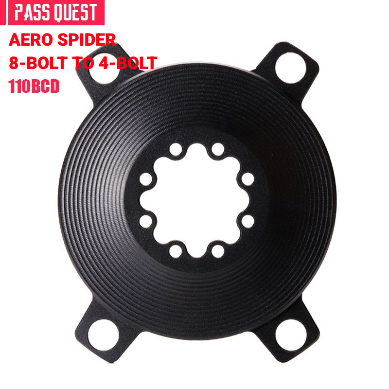 PASS QUEST Direct Mount Chainring Spider Adapter | GXP / DUB 3-Bolt & 8-Bolt to 110BCD