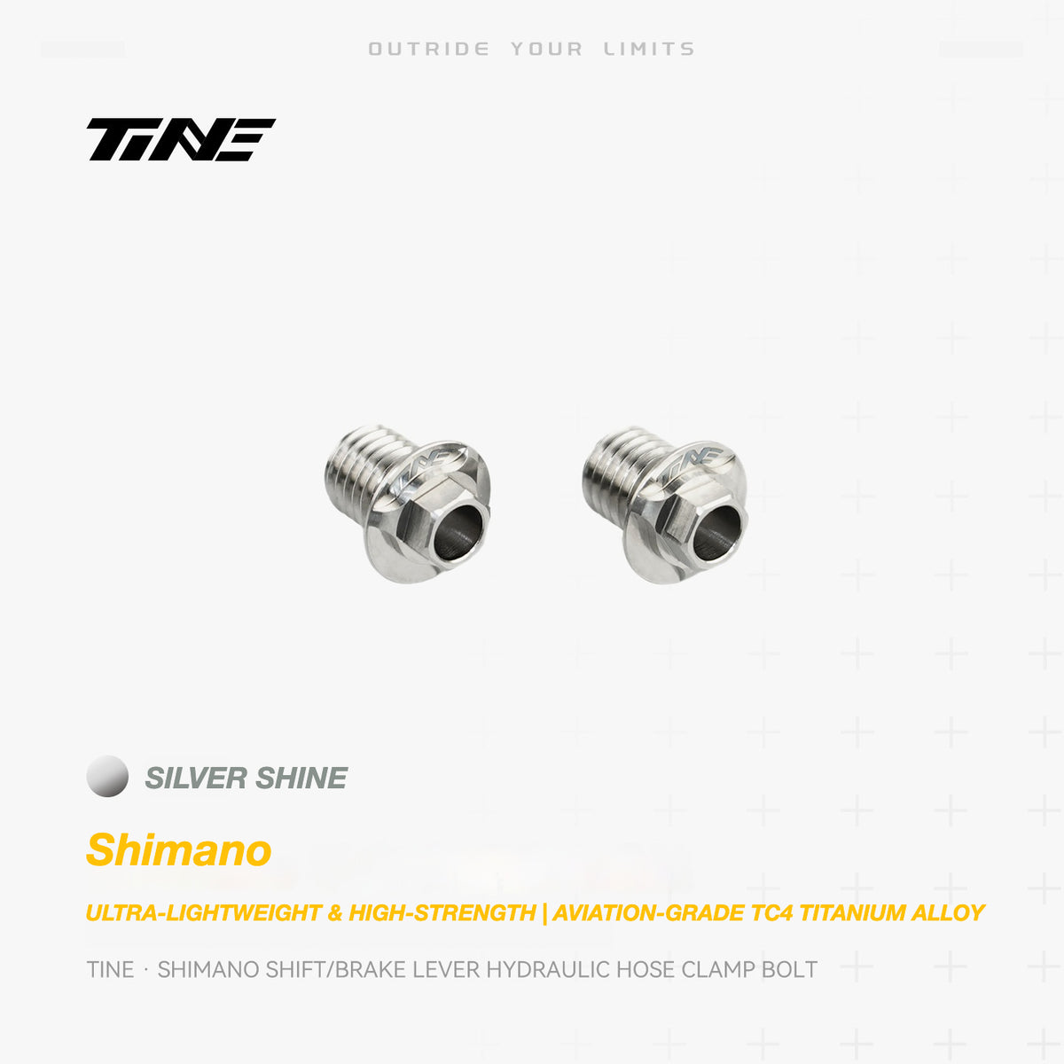 TiNE Titanium Shimano Shifter Hydraulic Hose Clamping Bolt | Ultra-Light Road Bike Upgrade