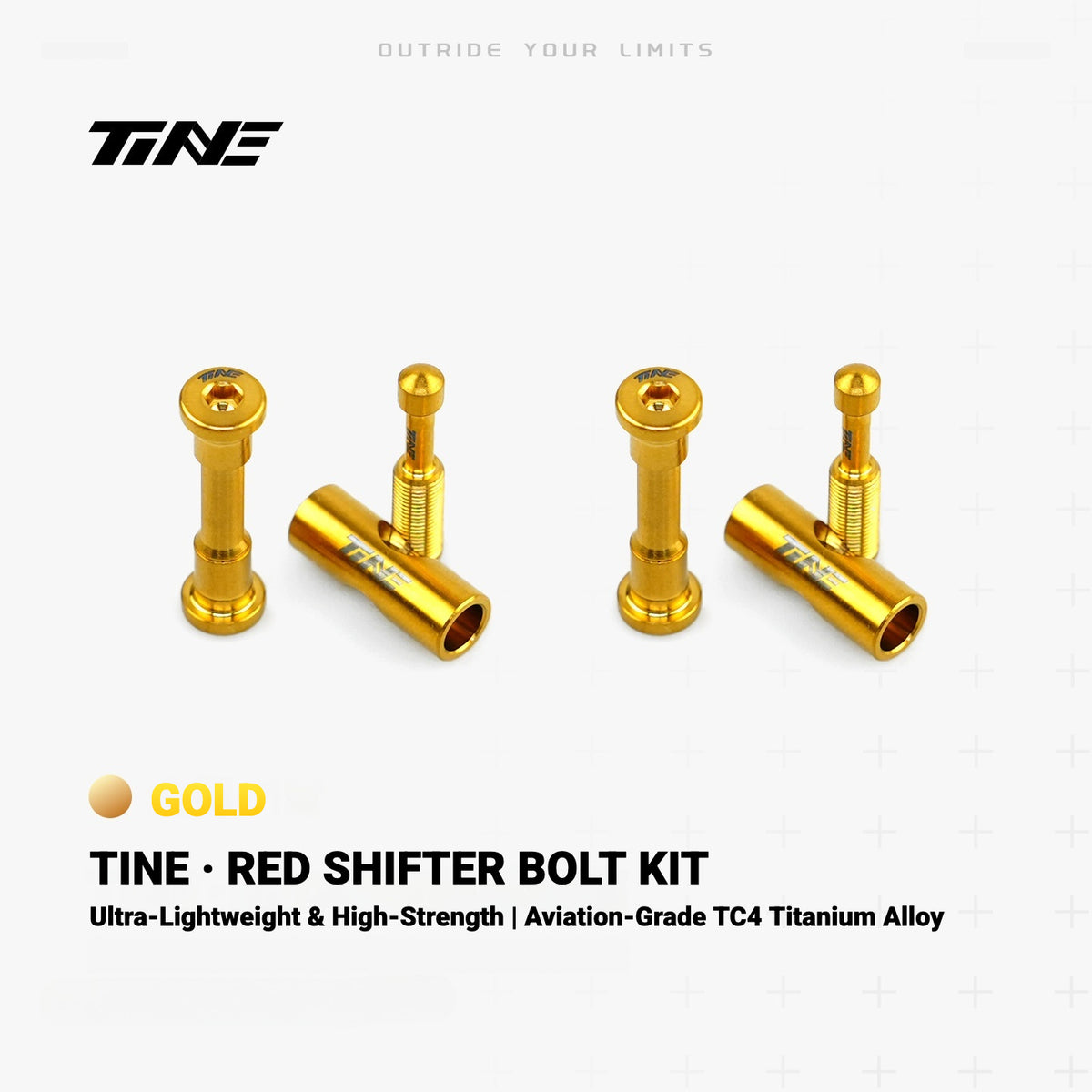 TiNE Titanium Bolt Kit for SRAM RED Shift/Brake Levers | Ultralight Shifter Screw Set 11.4g