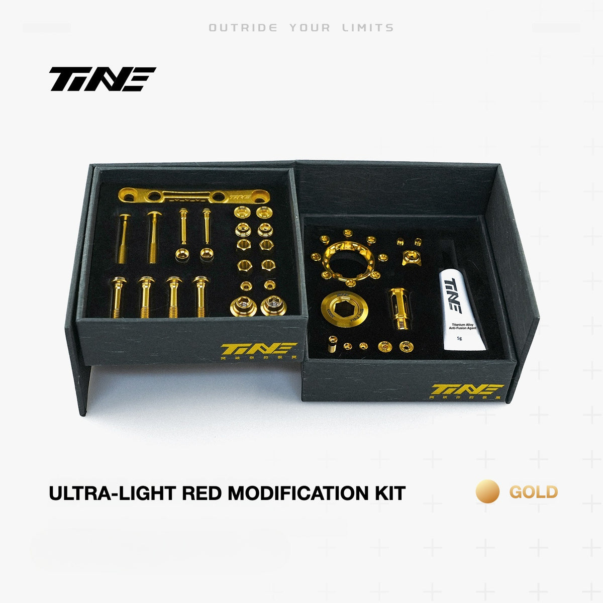 TiNE Titanium Bolt Kit for SRAM RED AXS Groupset | Complete Bike Hardware Upgrade | Save 61.3g