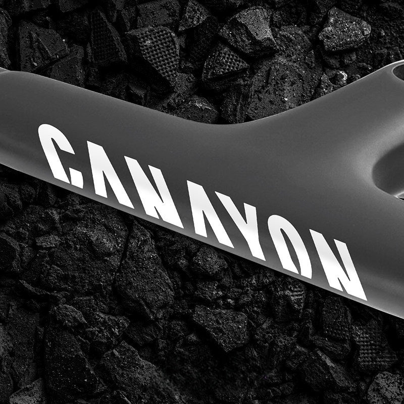 Kit de décalcomanies pour cadre de vélo de route | Autocollants pour tube diagonal ×2 + autocollant de guidon intégré | Compatible avec Canyon Aeroad CFR / CF SLX / CF SLX 8
