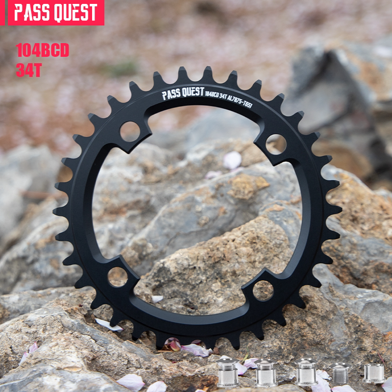 PASS QUEST Dirt Jump Single-Speed Chainring | 104BCD / SRAM 3-Bolt Direct Mount