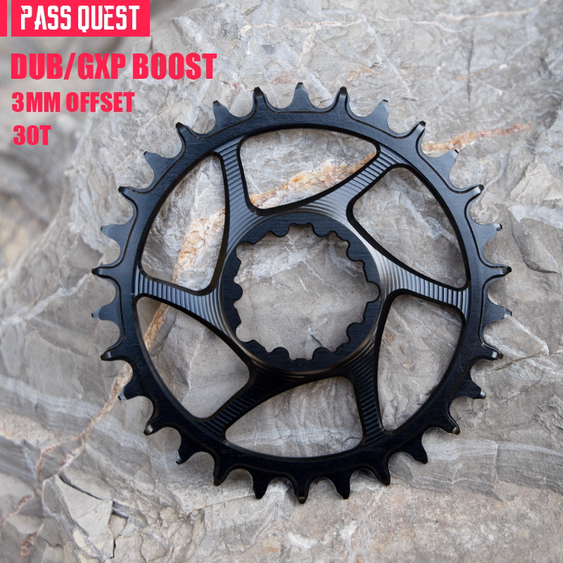 PASS QUEST SRAM 3-Bolt Direct-Mount Narrow-Wide Chainring | GXP DUB | 3mm / 6mm Offset