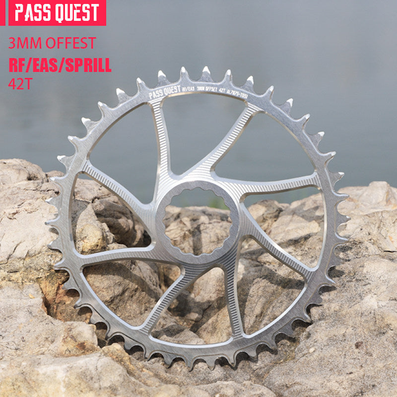 PASS QUEST 3mm Offset Direct Mount Narrow-Wide Chainring for Race Face / Easton | 40T–54T