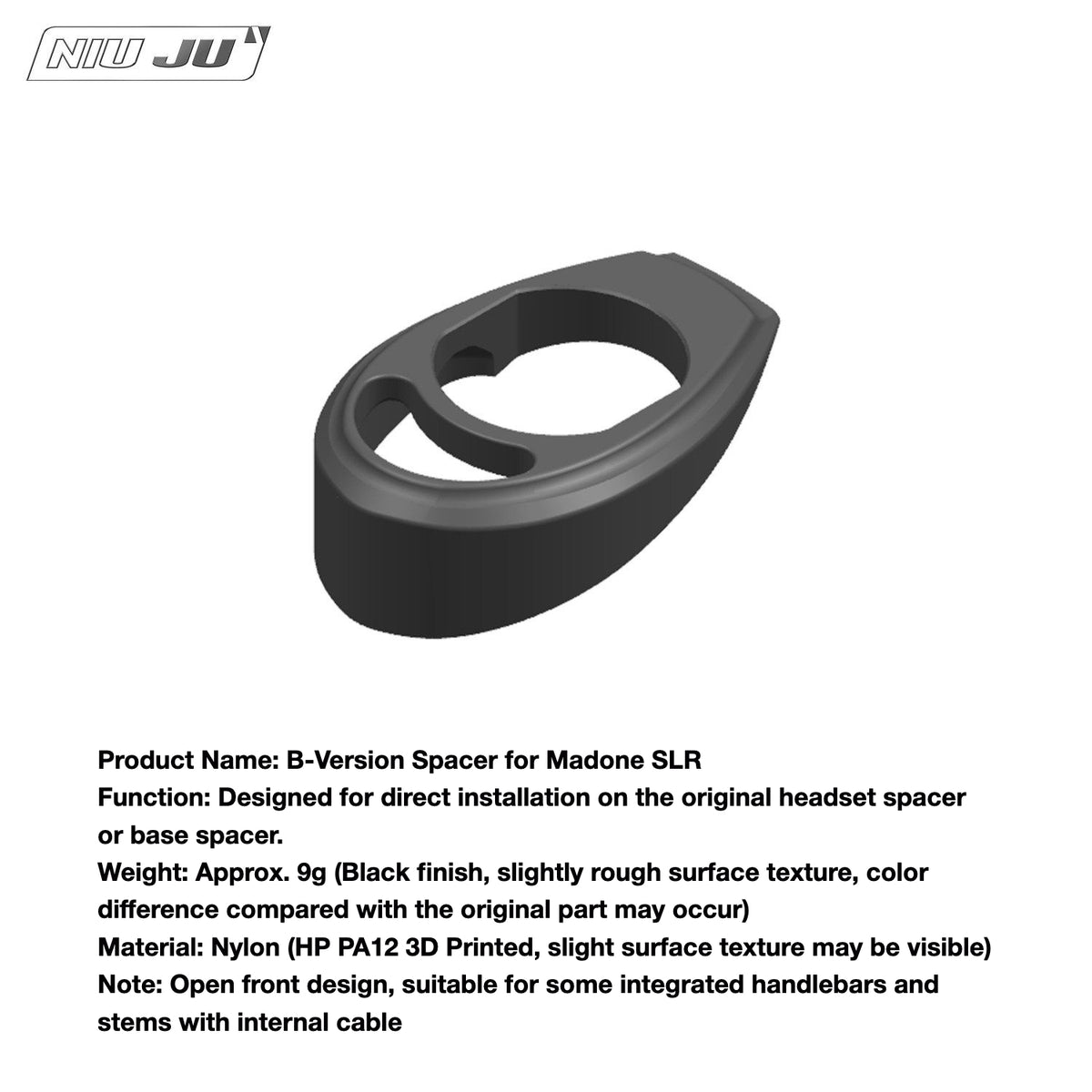 NIUJU Trek Madone SLR SL Headset Spacer – RSL Integrated Handlebar Compatible with Darimo / MCFK