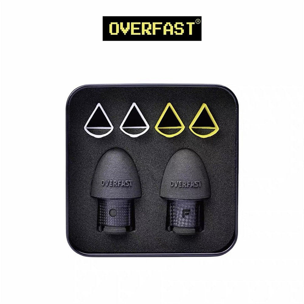 OVERFAST 1.77g Ultra-Light Carbon Fiber Bar End Plugs | Aero Road Bike Handlebar Caps