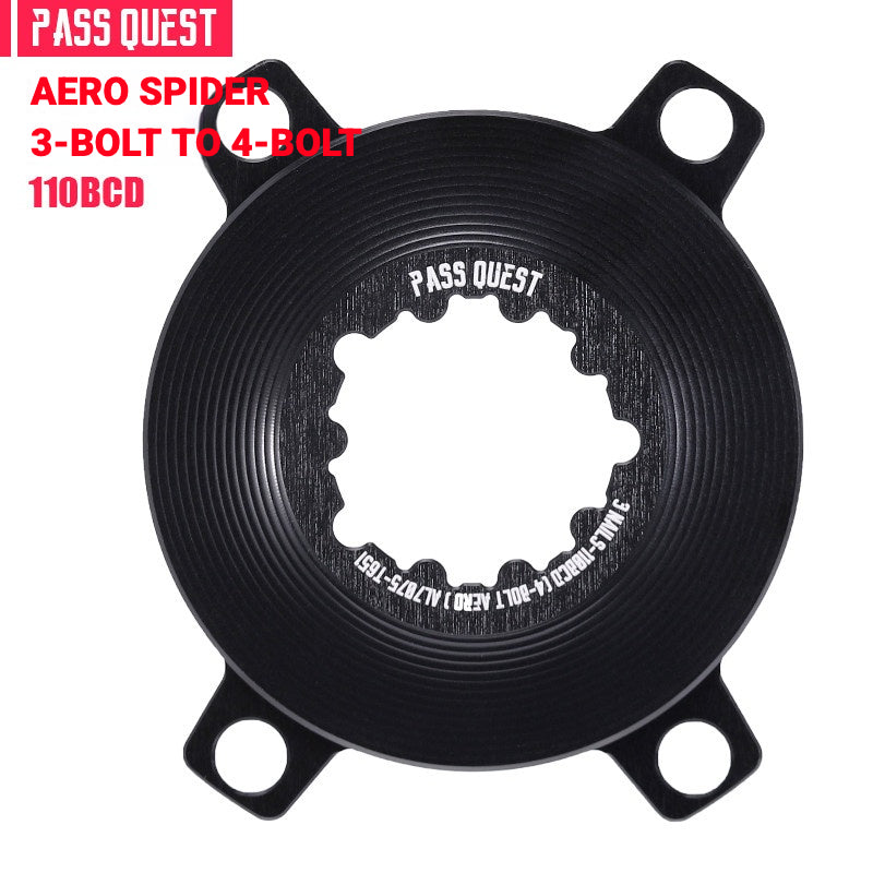 PASS QUEST Direct Mount Chainring Spider Adapter | GXP / DUB 3-Bolt & 8-Bolt to 110BCD