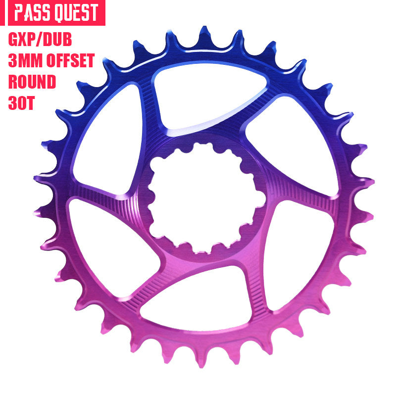 PASS QUEST SRAM GXP / DUB 3-Bolt Direct Mount Narrow-Wide Chainring | 3mm Offset 28T–38T