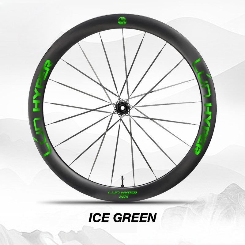 Infinity Logo Decals for Lún HYPER 5 D50 Gen 5 Wheelset | Waterproof Rim Overlay Stickers(Complete Decal Set for Two Wheels + Spare Decals Included)