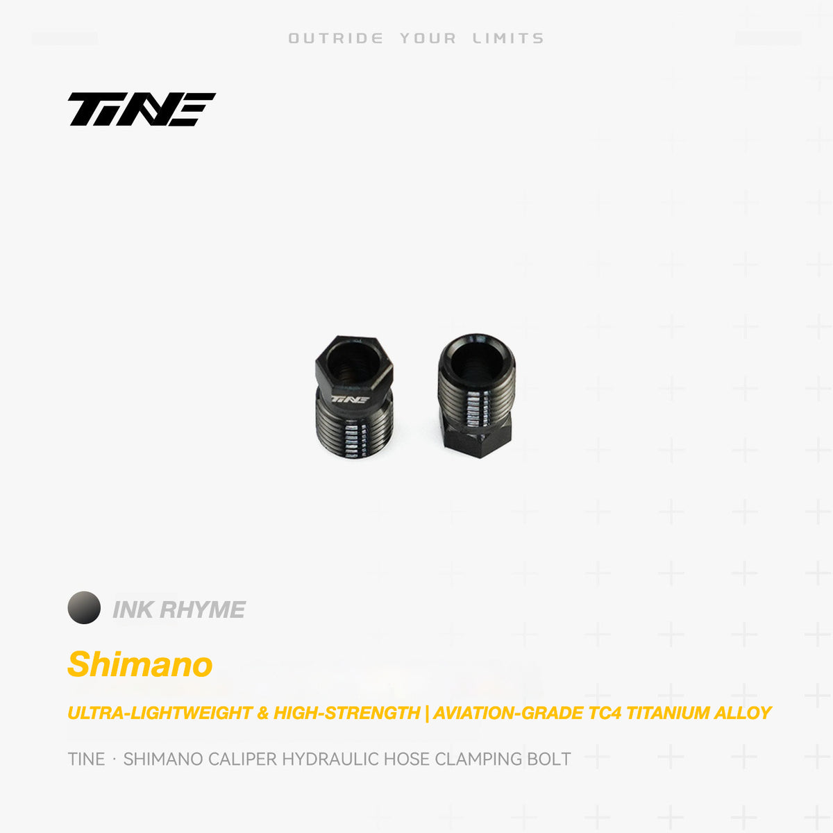 TiNE Titanium Shimano Hydraulic Hose Clamping Bolt | Ultra-Light Brake Caliper Upgrade