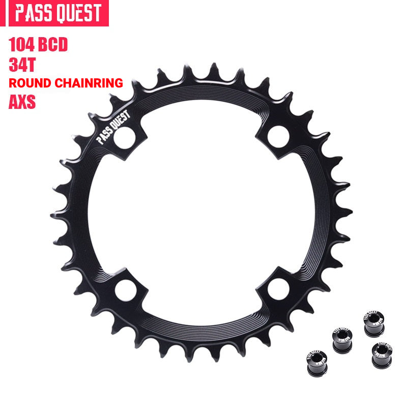 PASS QUEST 104 BCD Narrow-Wide Chainring | SRAM AXS 12-Speed | 32T–42T