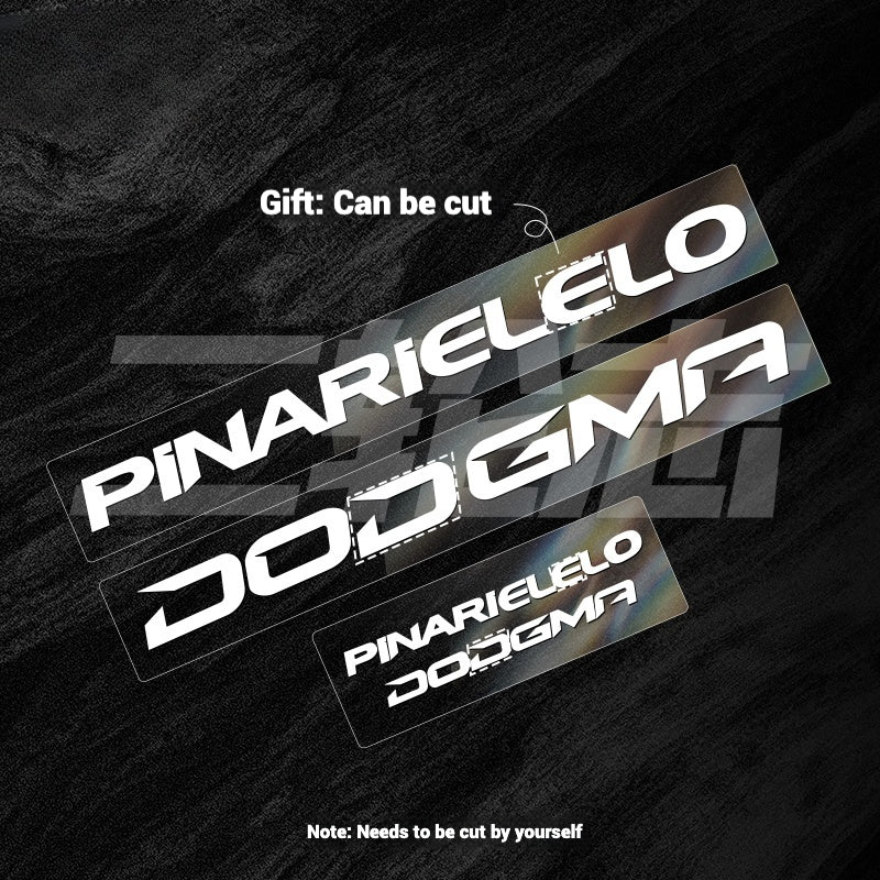 2025 Pinarello DOGMA F Factory Logo Color Change Decal Set|Downtube + Chainstay Stickers (Multiple Colors)