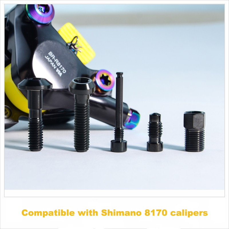 Shimano Ultegra Di2 8170 титановые болты для суппорта – легкие и прочные, 5 шт.