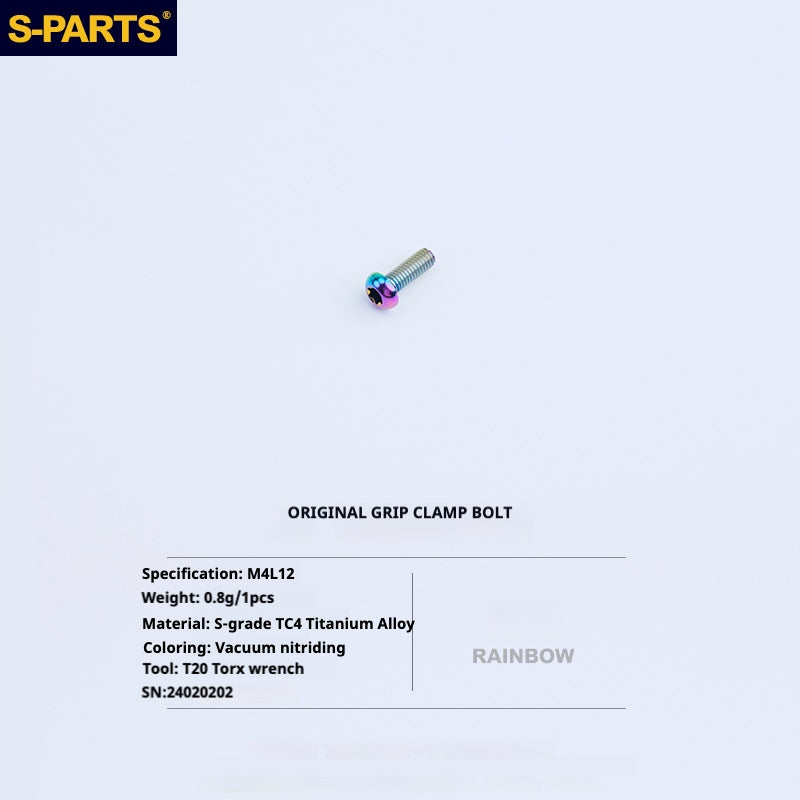 Kit d'amélioration de boulons en titane S-PARTS pour Brompton | Ensemble de visserie légère TC4 CNC pour cadre et charnière