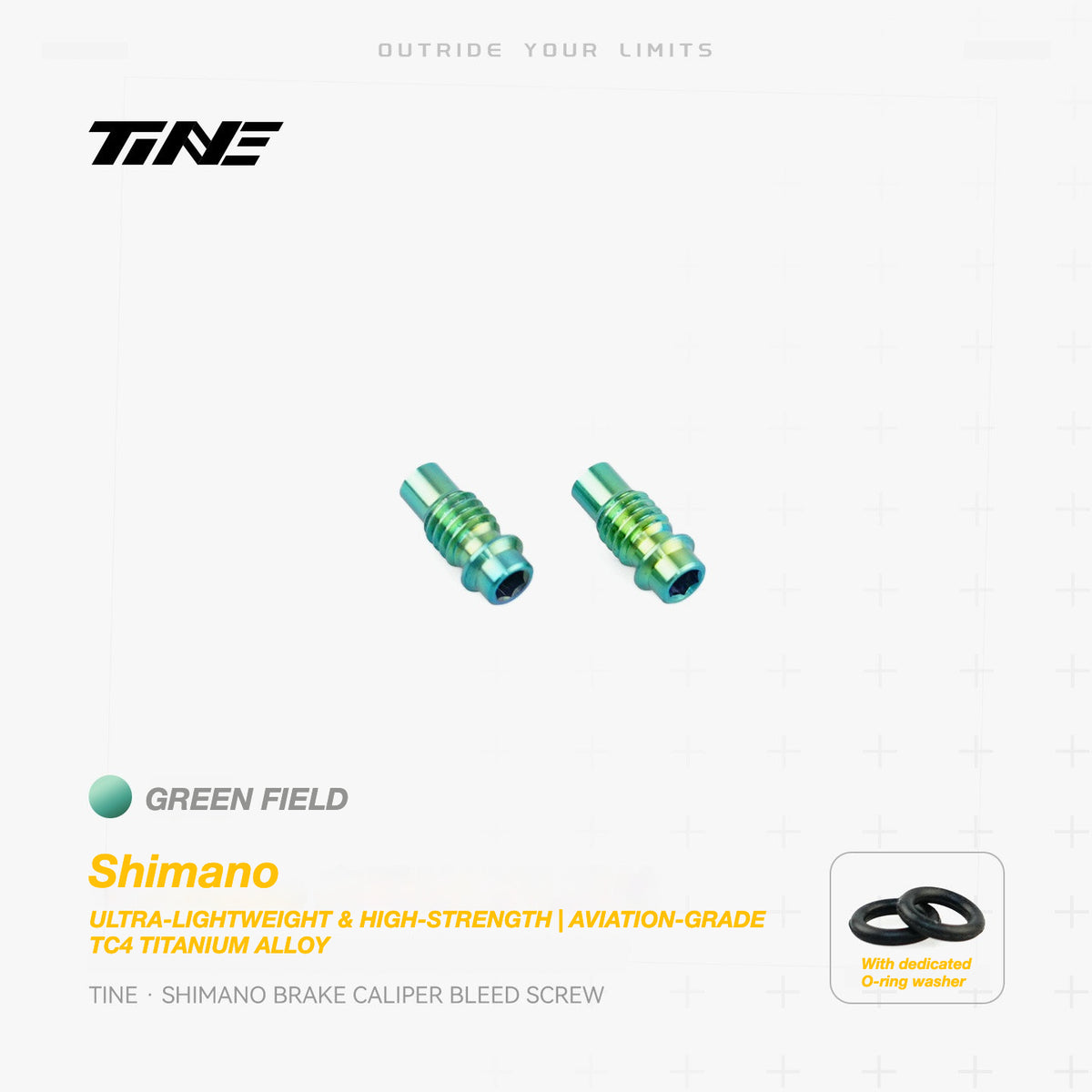 TiNE Titanium Shimano Brake Caliper Bleed Screw | Ultra-Light Road Bike Upgrade