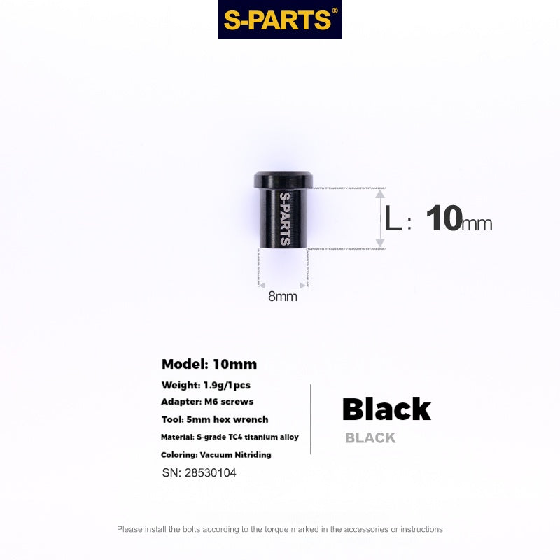 Juego de tornillos de aleación de titanio para freno de disco de bicicleta de carretera S-PARTS para SRAM RED Force Rival AXS de 12 velocidades