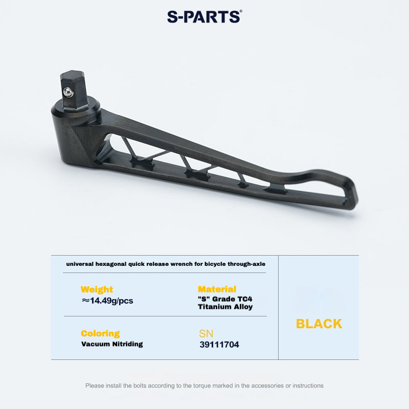 Kit d'axe traversant en titane S-PARTS pour Cannondale SuperSix EVO (avant+arrière, design sans outil) – 57,99 g | 8 couleurs anodisées