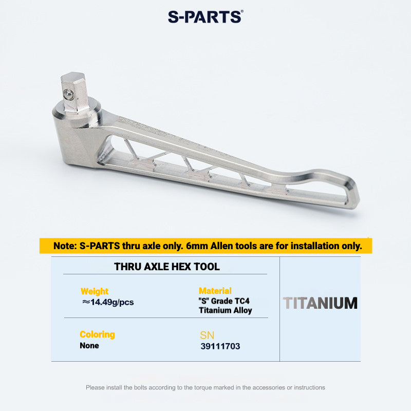 S-PARTS Titanium Thru Axle Kit for Colnago Road Bikes | TC4 Lightweight CNC Wheel Axle Upgrade