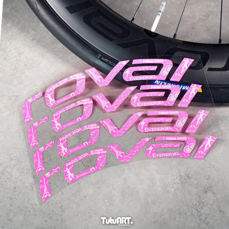 Custom Decal Wrap для колес Roval CLX2 Carbon | Ограниченная серия цветов Чемпиона | Премиальная пленка 3M | Влагозащита и легкий вес