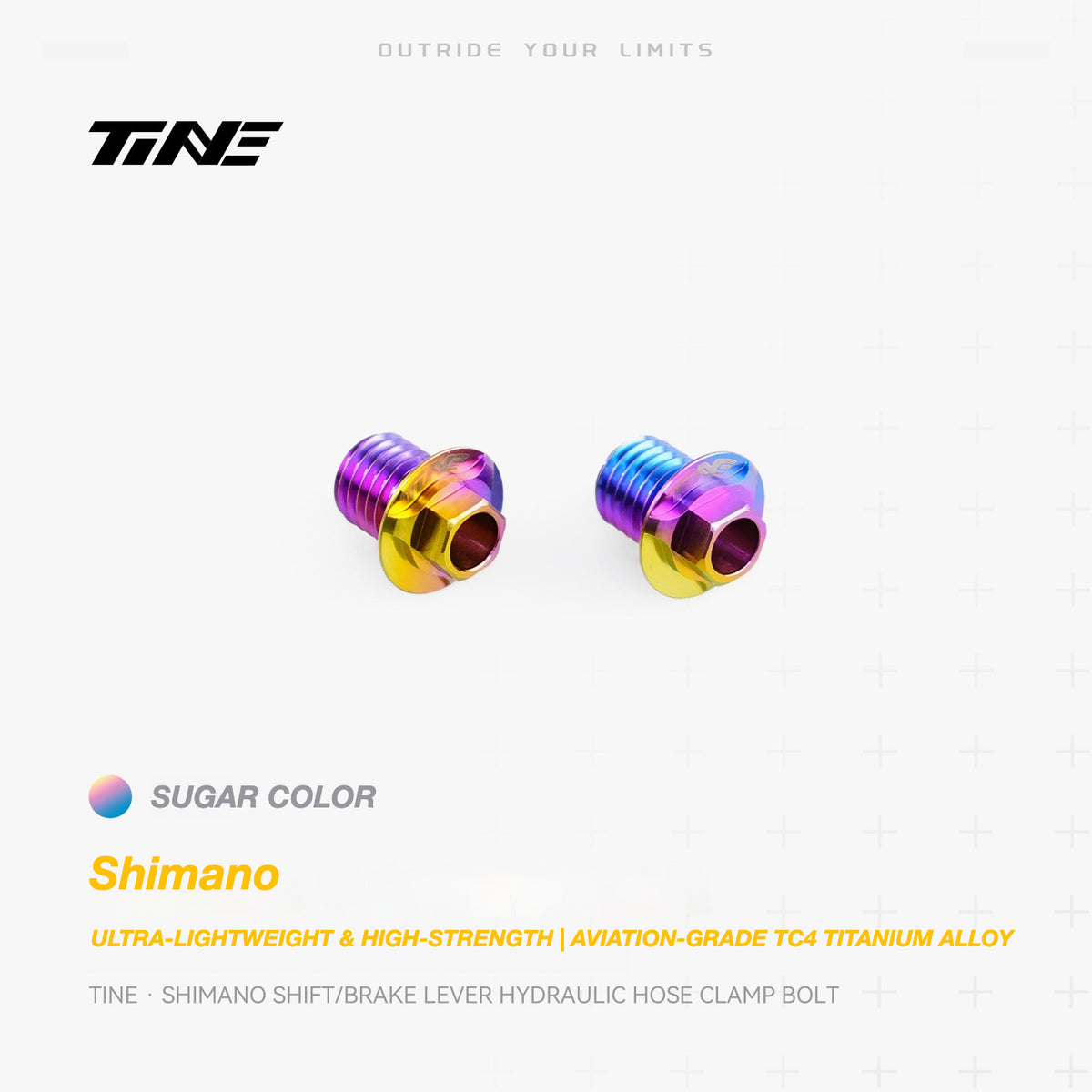 TiNE Titanium Shimano Shifter Hydraulic Hose Clamping Bolt | Ultra-Light Road Bike Upgrade