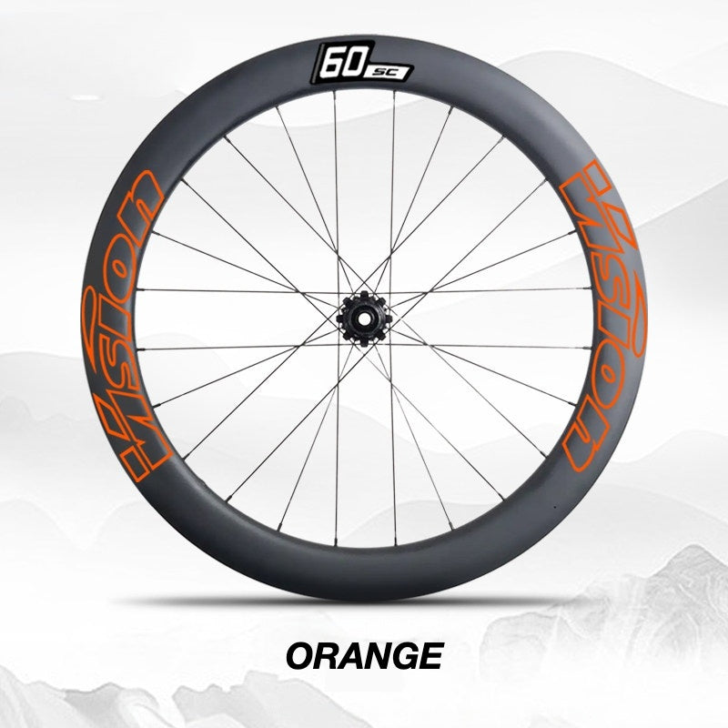 Custom Decal Kit for VISION SC60 Wheels | Road Bike Carbon Rim Wrap Stickers(Complete Wheelset Decal Kit + Spare Set)