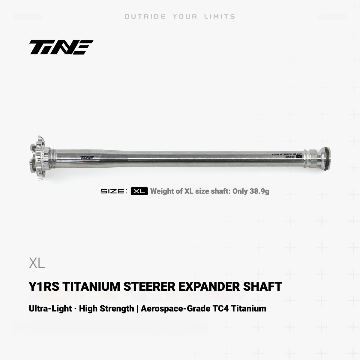 TiNE Ultra-Light Titanium Compression Plug Shaft for Colnago Y1RS | Steerer Upgrade