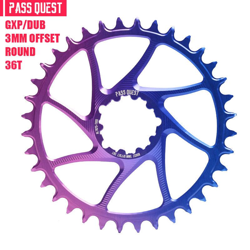 PASS QUEST SRAM GXP / DUB 3-Bolt Direct Mount Narrow-Wide Chainring | 3mm Offset 28T–38T