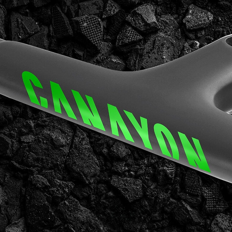 Kit de décalcomanies pour cadre de vélo de route | Autocollants pour tube diagonal ×2 + autocollant de guidon intégré | Compatible avec Canyon Aeroad CFR / CF SLX / CF SLX 8