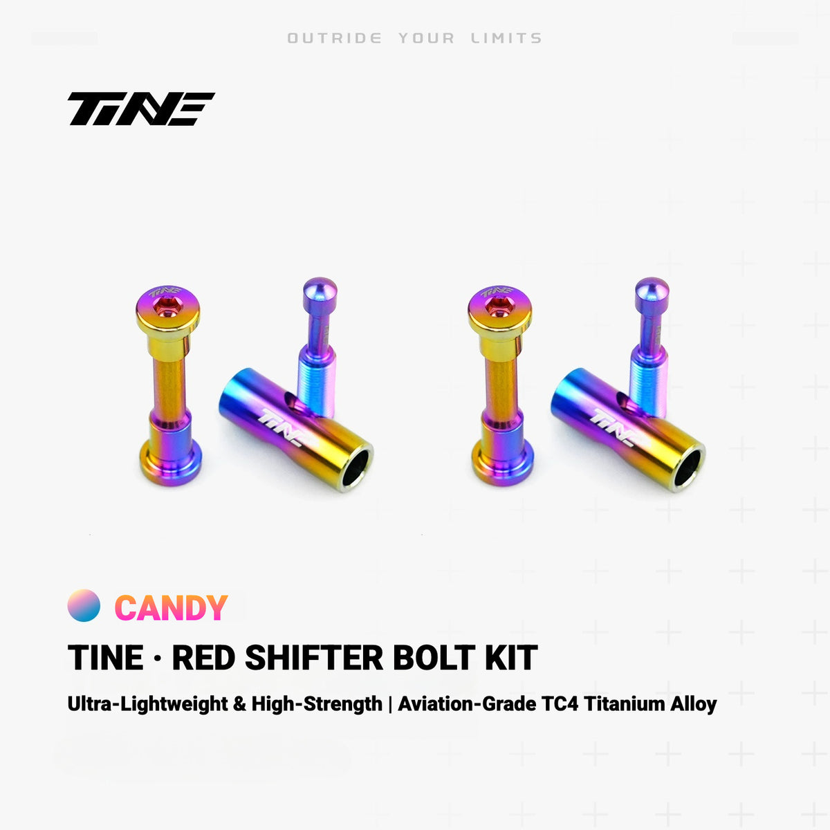 TiNE Titanium Bolt Kit for SRAM RED Shift/Brake Levers | Ultralight Shifter Screw Set 11.4g