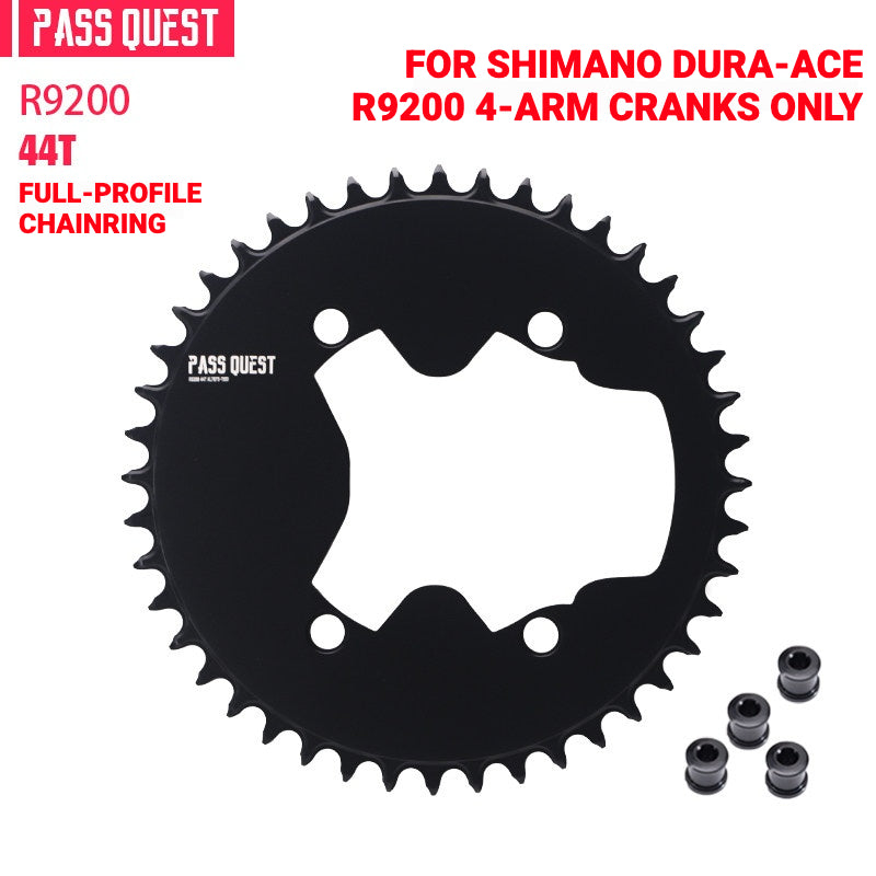 PASS QUEST Full-Profile 110BCD Narrow-Wide Chainring for Shimano R7100 / R8100 / R9200 | 42T–60T