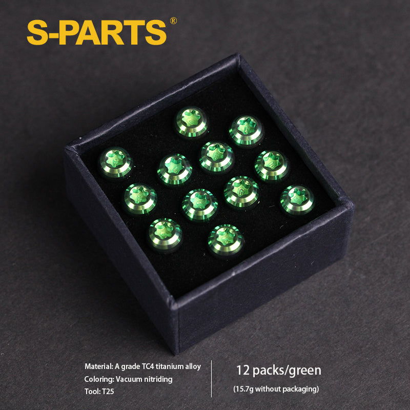 S-PARTS M5x10mm 산악자전거 티타늄 합금 디스크 브레이크 나사