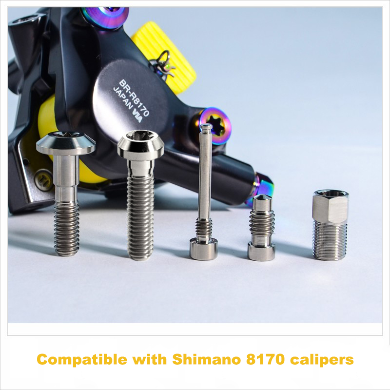 Shimano Ultegra Di2 8170 титановые болты для суппорта – легкие и прочные, 5 шт.