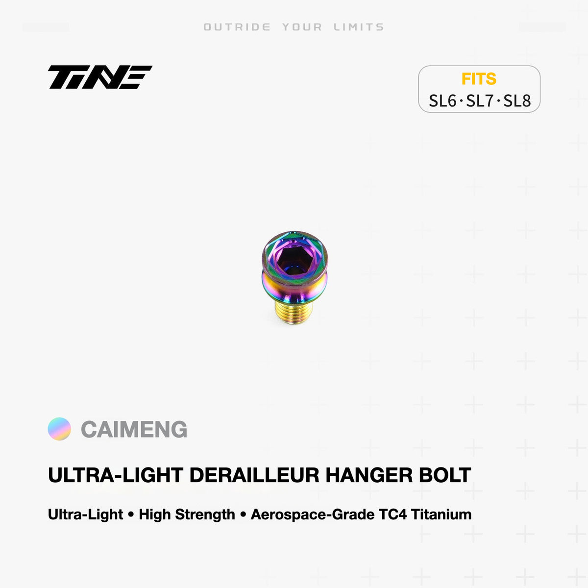 TiNE Ultra-Light Titanium Rear Derailleur Hanger Bolts – Specialized Tarmac SL6 / SL7 / SL8 / SL9