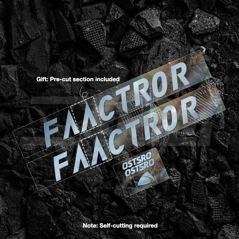 FACTOR OSTRO VAM Frame Protection & Logo Sticker Kit | Custom Color Wrap Decal Set for Road Bikes