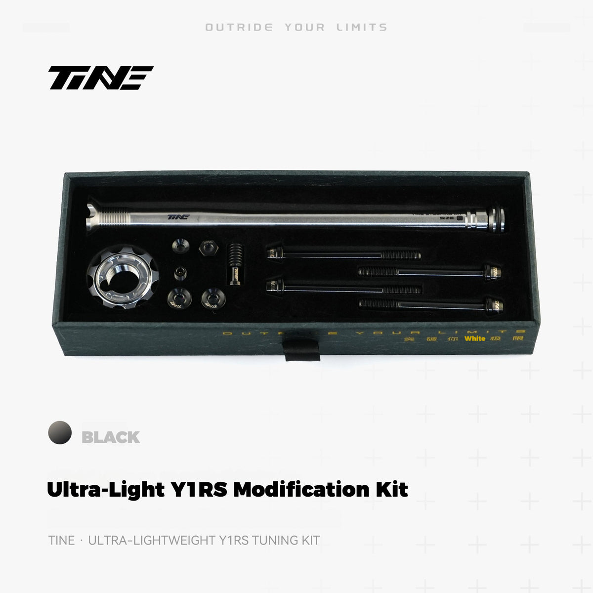 TiNE Titanium Upgrade Kit for Colnago Y1RS – Ultralight Steerer Expander & Titanium Bolt Set
