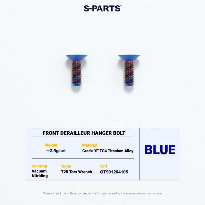 S-PARTS TC4 Titanium Bolt Kit for Colnago Y1RS | Frame & Cockpit Screw Upgrade