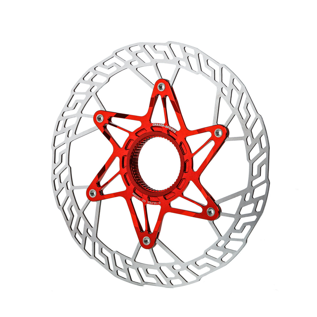 Chaser G2 Rotor de frein à disque Center Lock ultra-léger 140/160mm | 7075 CNC + SUS420 | Mise à niveau des rivets en titane