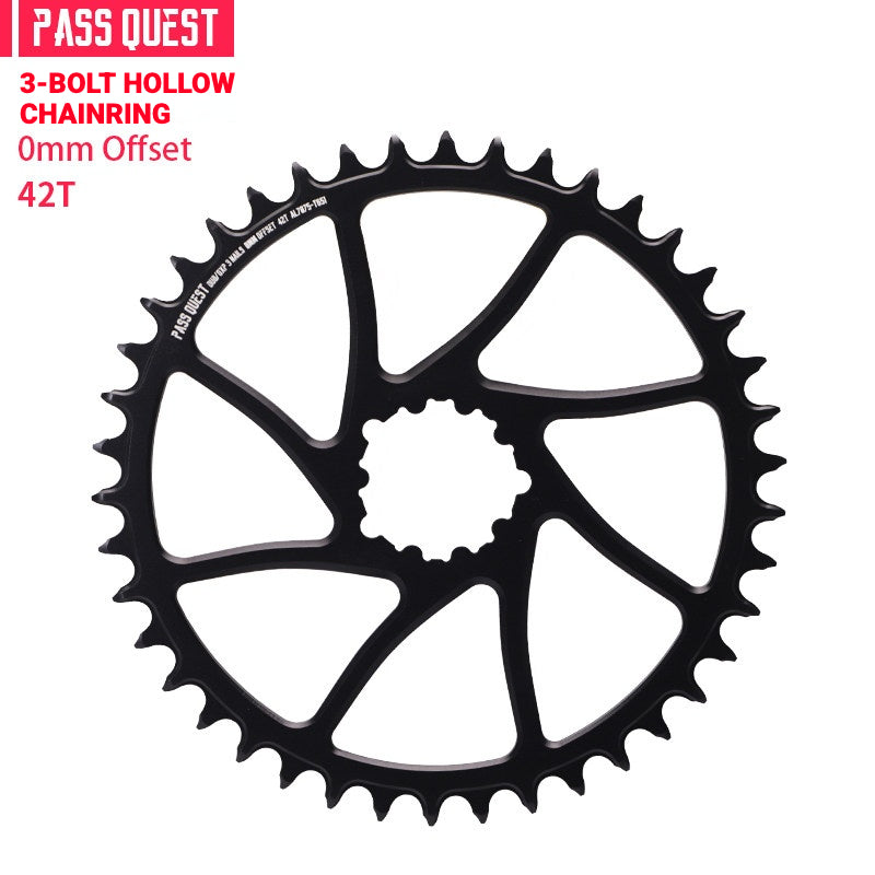 PASS QUEST SRAM 3-Bolt Direct-Mount Narrow-Wide Chainring | GXP DUB XX1 GX NX | 0mm Offset