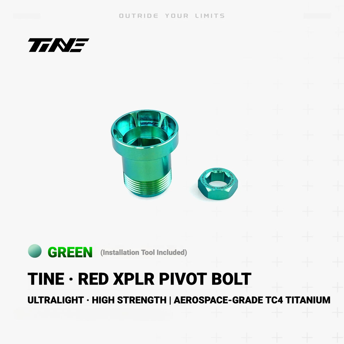 TiNE TC4 Titanium Rear Derailleur Cage Pivot Bolt for SRAM RED XPLR | 11.3g Lightweight Upgrade