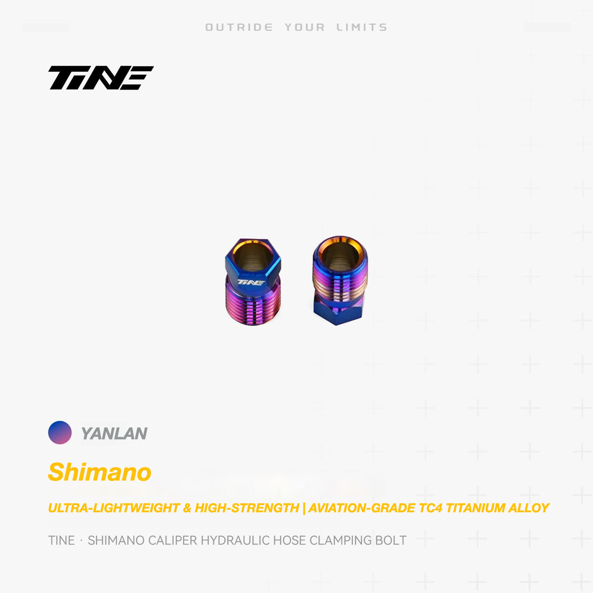 TiNE Titanium Shimano Hydraulic Hose Clamping Bolt | Ultra-Light Brake Caliper Upgrade