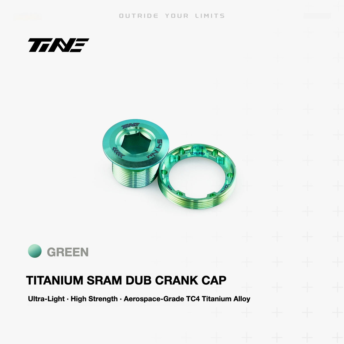 TiNE Ultra-Light SRAM DUB Titanium Crank Cap – 10.5g