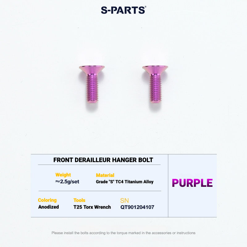S-PARTS TC4 Titanium Bolt Kit for Colnago Y1RS | Frame & Cockpit Screw Upgrade
