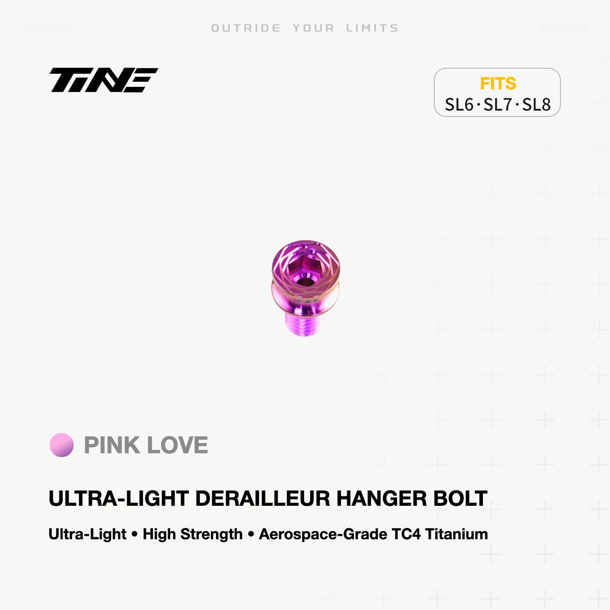 TiNE Ultra-Light Titanium Rear Derailleur Hanger Bolts – Specialized Tarmac SL6 / SL7 / SL8 / SL9