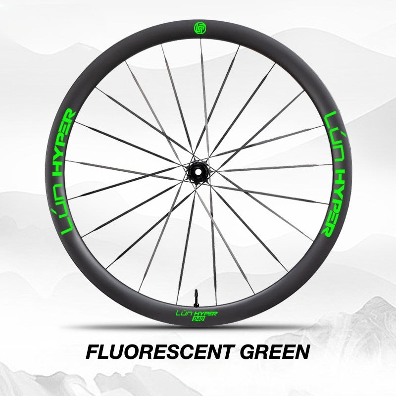 Infinity Logo Decals for Lún HYPER 5 D40 Gen 5 Wheelset | Waterproof Rim Overlay Stickers(Complete Decal Set for Two Wheels + Spare Decals Included)