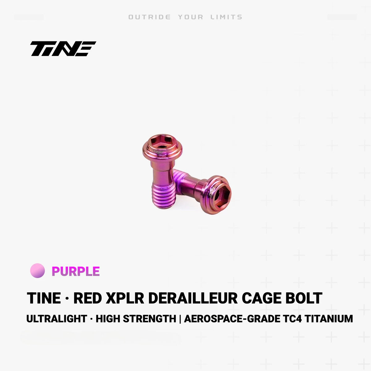 TiNE TC4 Titanium Derailleur Cage Bolt for SRAM RED XPLR | Lightweight CNC Upgrade