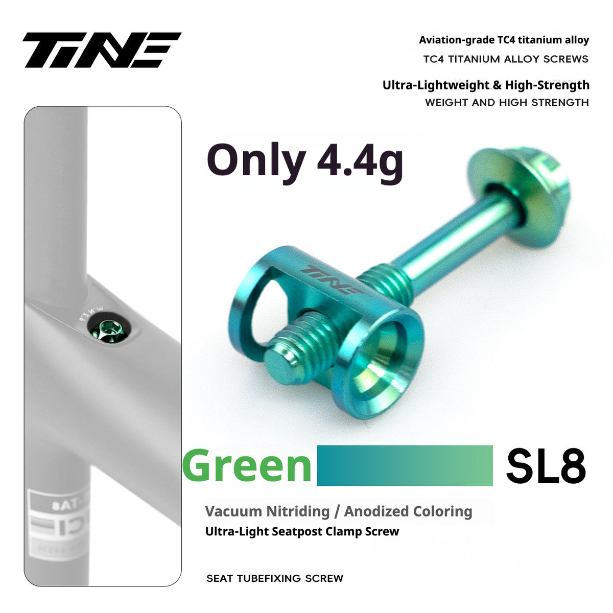 TiNE Ultra-Light Specialized SL7 3.5g/SL9 SL8 4.4g Seatpost Clamp Bolt